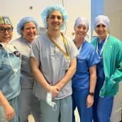 Yarmouth Regional Hospital Cystoscopy team members in procedure room