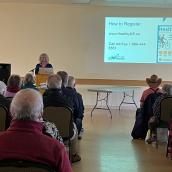 Jacklynn Humphrey of Nova Scotia Health presents at a previous Let’s Talk Diabetes event in New Minas