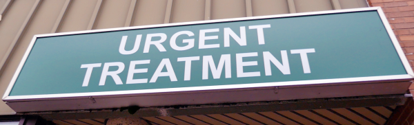 Urgent Treatment Centre sign