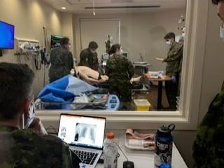 Colchester East Hants Health Centre (CEHHC) welcomed nearly 50 participants for a comprehensive military training simulation and skills session. 
