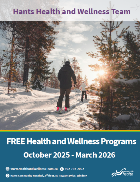 Hants Health and Wellness Programs for Fall and Winter 2025-2026