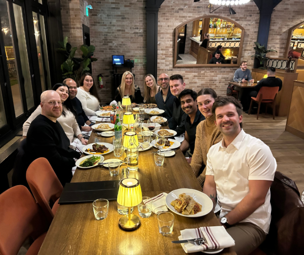 Group of people sitting at a table