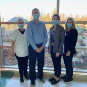 Photo of interprofessional team for Covid 19 boosters for staff