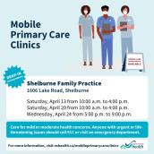 Shelburne Mobile Clinic - April 13, 20, 24