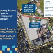 Traffic adjustments at the Halifax Infirmary emergency department