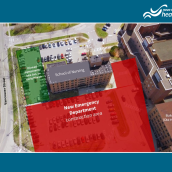 Yarmouth hospital birds-eye view