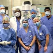 Pictured: Members of the QEII surgical team who were part of the first patient procedures with the new da Vinci Xi robot; a hepato-pancreato-biliary (HPB) robot-assisted surgery that was a first in Nova Scotia and performed by Dr. Boris Gala-Lopez and Dr. Stephanie Hiebert.