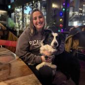 Shannon Blois and her dog, Nismo.