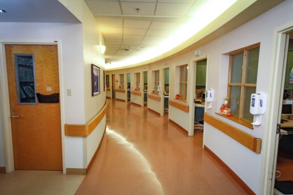 Hallway at Cape Breton Cancer Centre