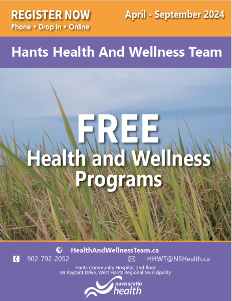 Hants Health and Wellness Team Programs April to Sept 2024