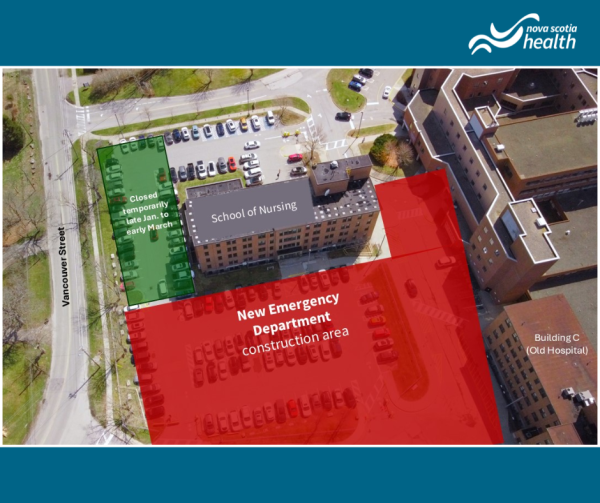 Yarmouth hospital birds-eye view