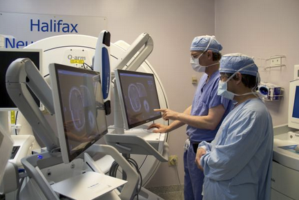 Dr. Clarke and Dr. Hong reviewing surgical plans.png