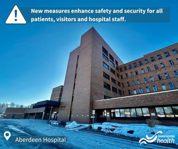 Starting March 9, 2026, new artificial intelligence (AI)-powered weapons screening will be used at Aberdeen Hospital in New Glasgow. 