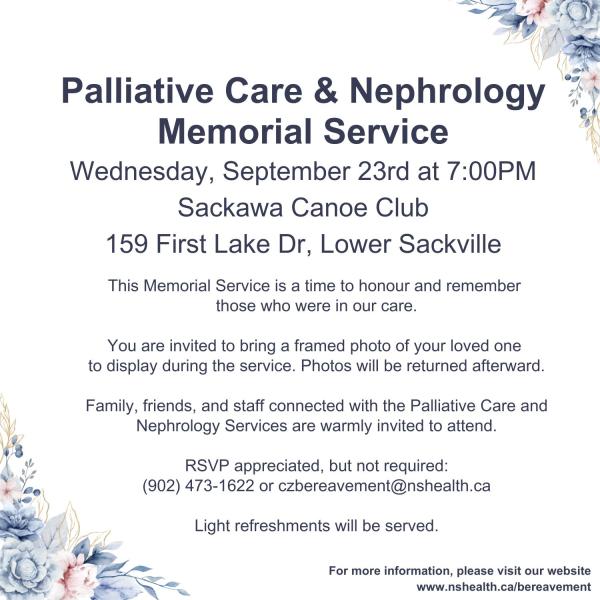 memorial service invitation