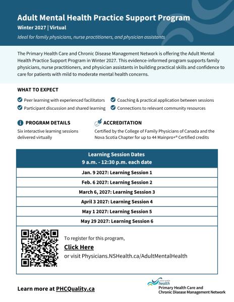 A program poster highlighting the Winter 2027 program
